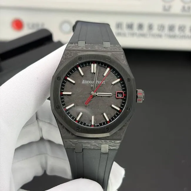 watch DIW factory Royal OakAudemars Piguet carbon fiber 15500 caseback live photo