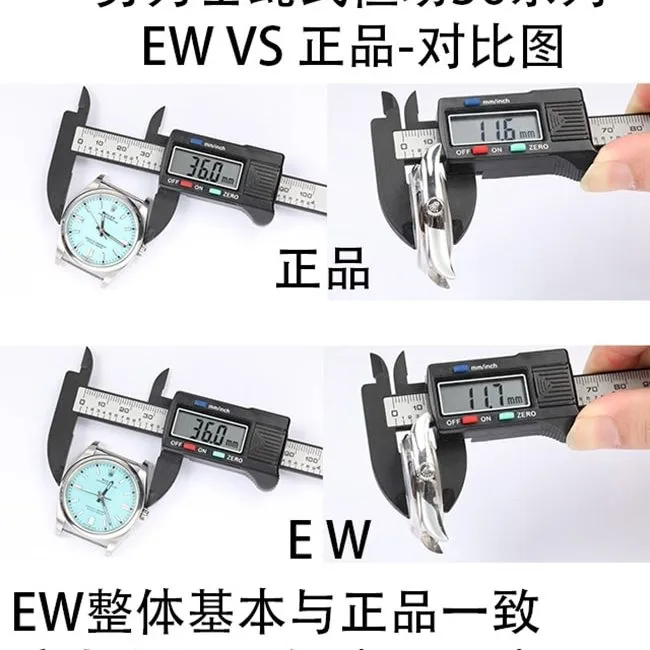 EWRolex Oyster Perpetual 36 series collectible watches genuine and fake comparison evaluation clasp comparison chart