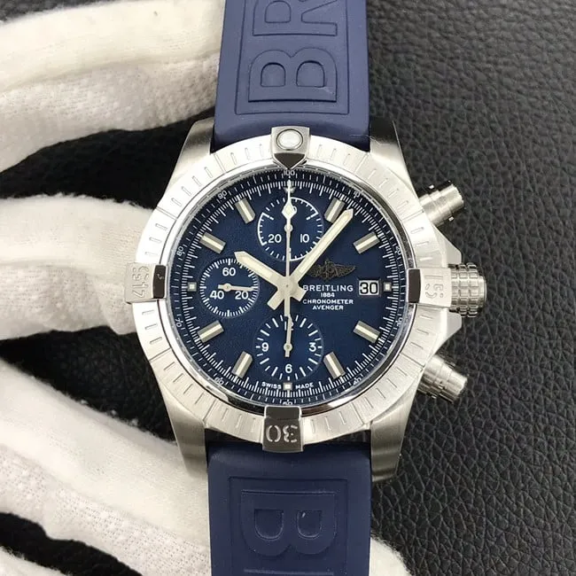 Breitlingtop-tier watch Avengers series full automatic movement men's blue dialrubber strapmovement picture
