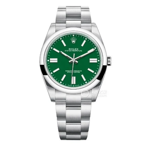 Factory C Rolex Oyster Perpetual 1:1super clone41mmgreen dialm124300-0005front live photo