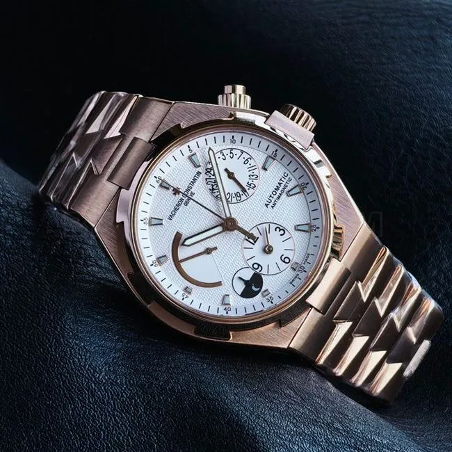 collectible watch KR factory across the world Vacheron Constantinrose goldwhite dial47450side live photo