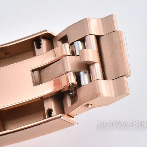 Factory C RolexDaytona1:1super black diamond face rose goldsteel braceletm116505-0015braceletlive photos