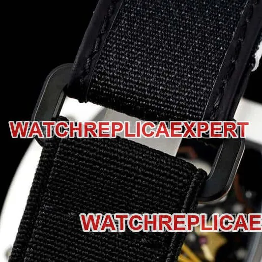 Richard Mille Men's Top Smiley Tourbillon White Case White Belt RM 88 Side view