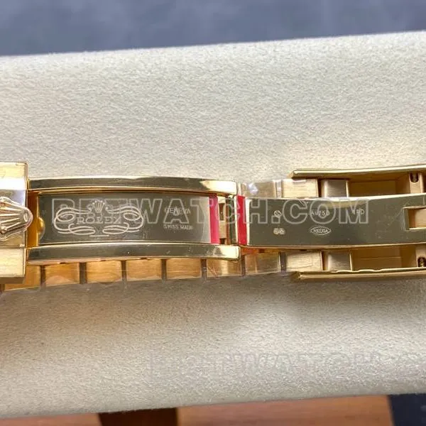 Rolex1:1replica watch ARF FactoryGMT-Master tiger eye stone GMTyellow goldsteel bracelet caseback live photo