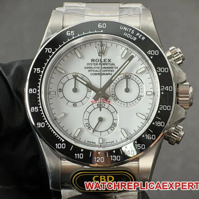 CBD Factory Rolex collectible watch Daytonawhite dialsteel bracelet4131caseback live photo