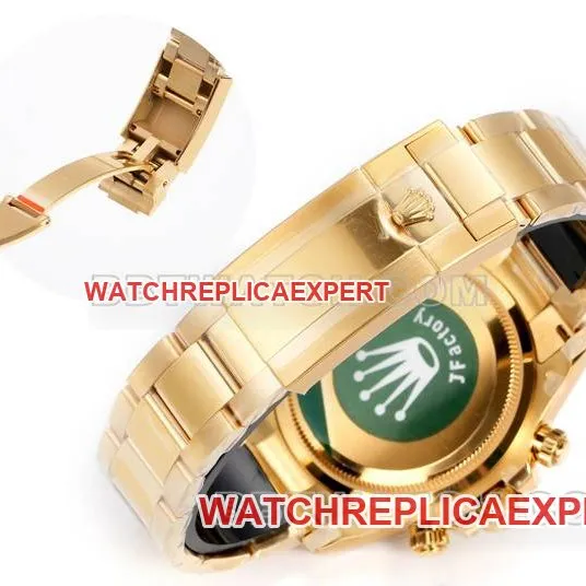 collectible watch RolexJF factory Daytonawhite dialyellow gold case 4131 mechanical steel braceletcaseback live photo