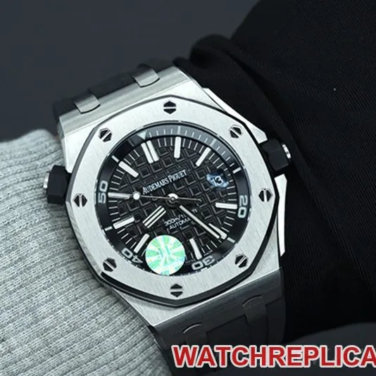Audemars Piguet15710 Royal Oak Offshore Translucent Lume Mechanical Watch Side View