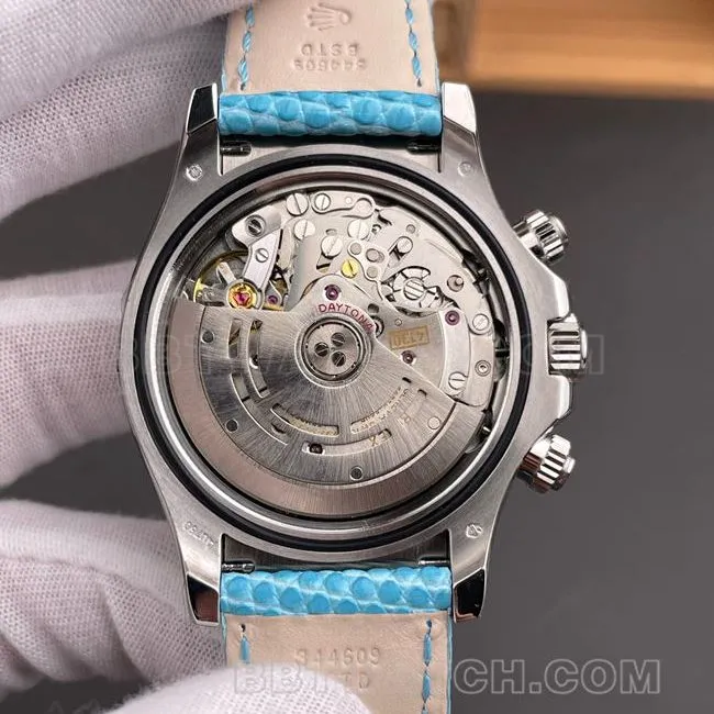 watch PPM factory DaytonaRolex blue mother-of-pearl dial 4130 mechanical front live photo
