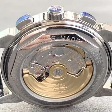 top-tier watch Patek Philippe men's pink plate brown belt super complex function series leather strap watch leather strap picture