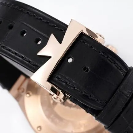 8F factory top-tier watch Vacheron Constantin men's black dialblack dial all over the world series automatic movement watch front view