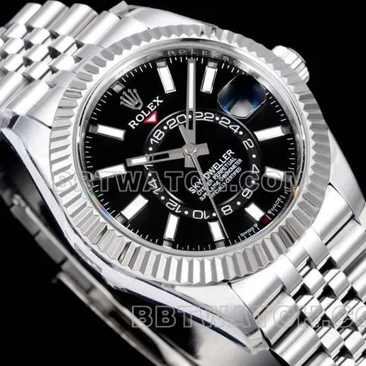 watch Navigator AR+ factory Rolexblack dial mechanical caseback live photo