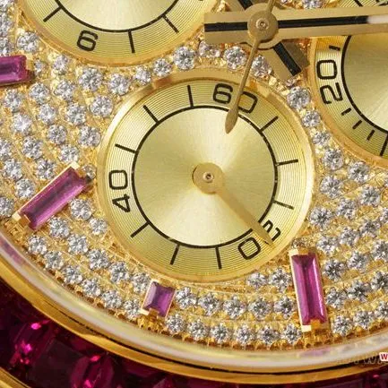 top-tier watch RolexPPM factory Daytona diamond bezel gold braceletside live photo