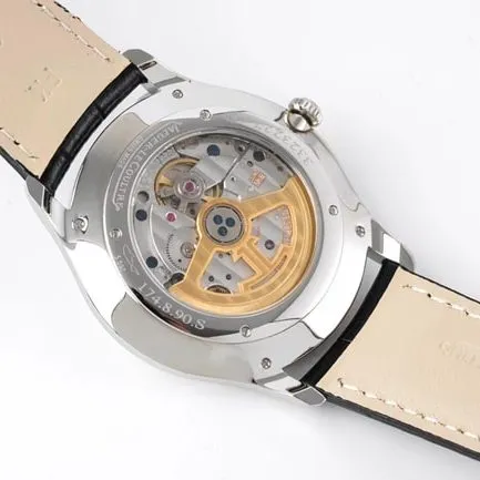 ZF FactoryJaeger-LeCoultretop-tier replicahigh-quality watch men's white dial black belt master series ultra-thin small second hand quartzleather strap watch movement picture