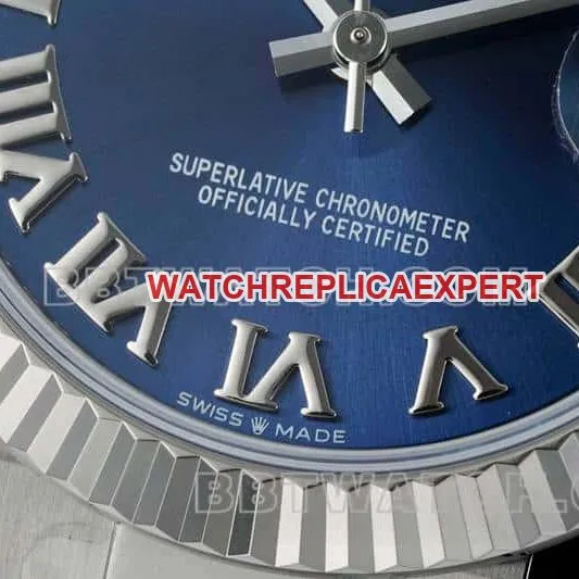 ARF FactoryRolex log 1:1super cloneblue dial Roman numerals 31mm three grid link 278274side live photo