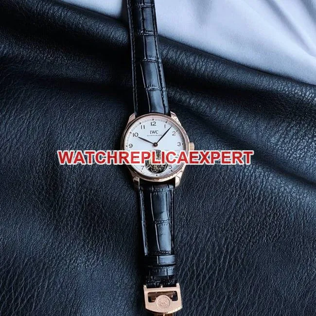 collectible watch TUR factory IWC Portugal rose goldwhite dialtourbillonbraceletlive photos
