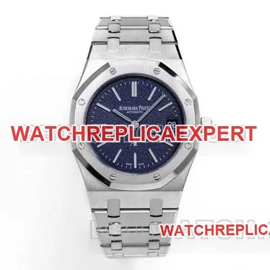ZF Audemars Piguet Royal Oak super A blue disk 16202 back real photo