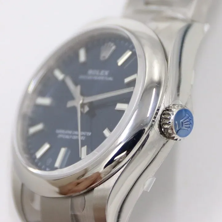 EW Oyster Perpetual Rolex1:1replica watch blue dial31MMsteel bracelet model m277200-0003clasplive photos