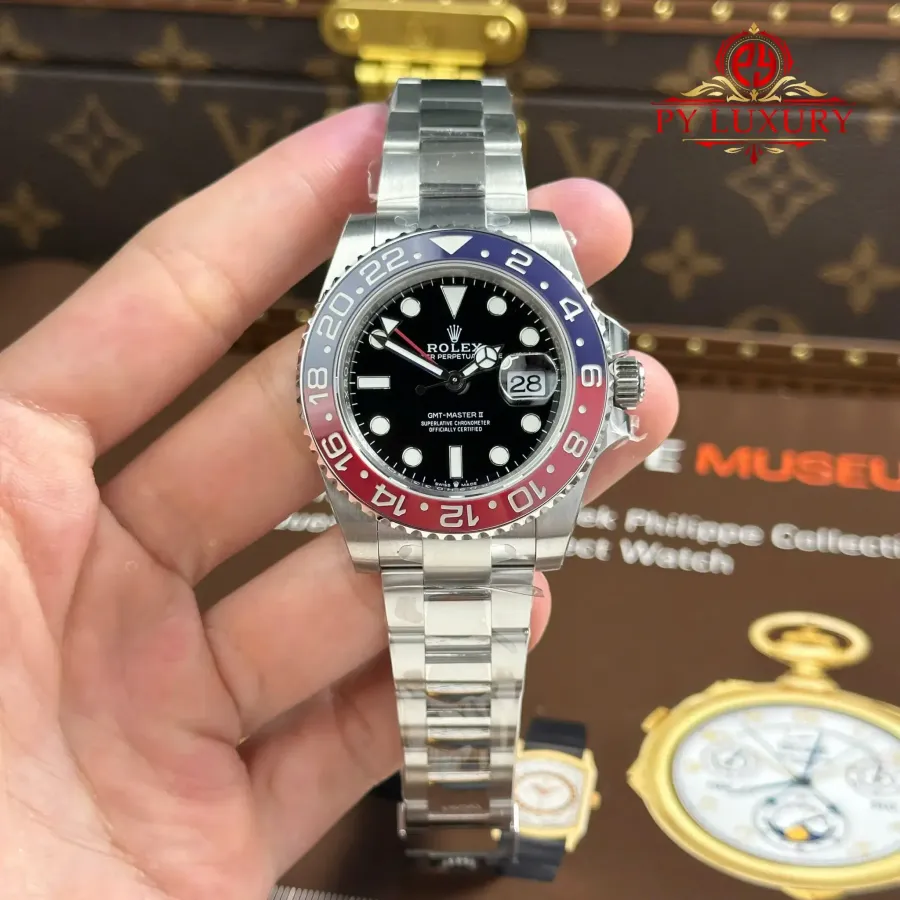 Rolex GMT-Master II 126710BLRO Pepsi Brazalete Oyster Alta calidad 1:1 Super Clone VSF 40mm