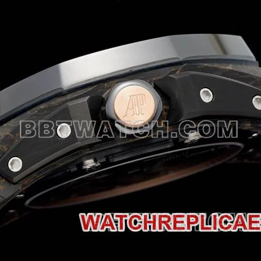 Audemars Piguet collectible watch RM factory Royal Oak offshore floating tourbillon mechanical red rubber model side live photo