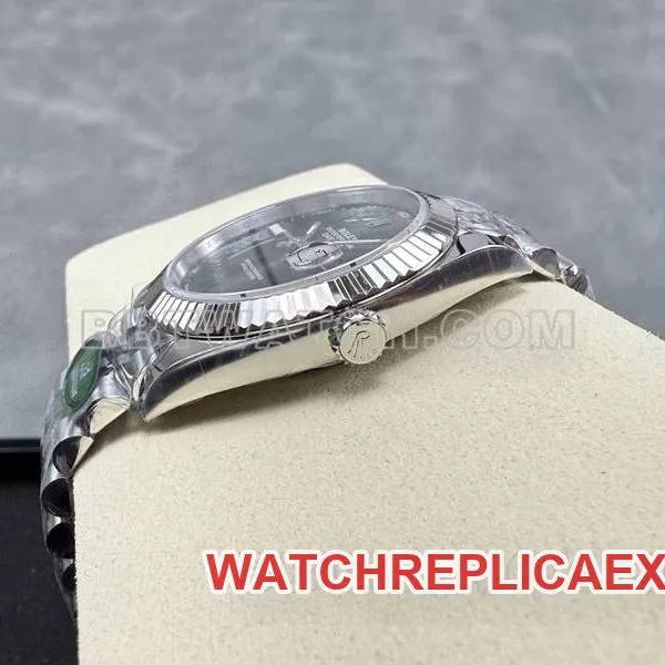 Rolex collectible watch ARF Factory log 41mm gray plate pothos 3235 steel bracelet side live photo