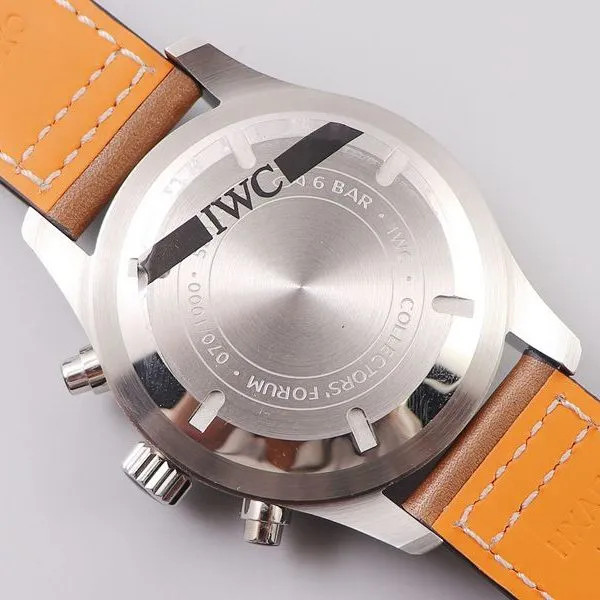 IWC watch IWC3777 pilot chronograph series watch side view