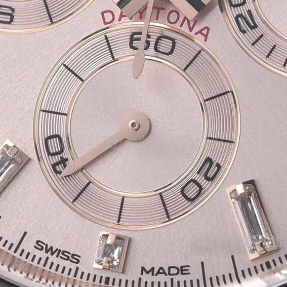 Factory C Rolex Daytona1:1super pink plate rubber model m116515ln-0061clasplive photos