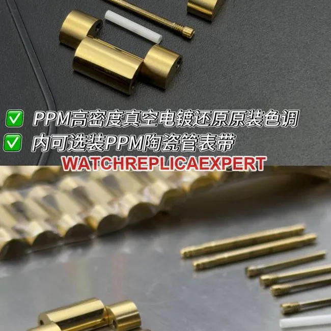 collectible watches Rolexblack dialPPM factory Day-Date mechanical yellow goldclasplive photos