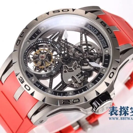 BBR King Roger Dubuis watch tourbillon mechanical RDDBEX0479 red bottom cover picture