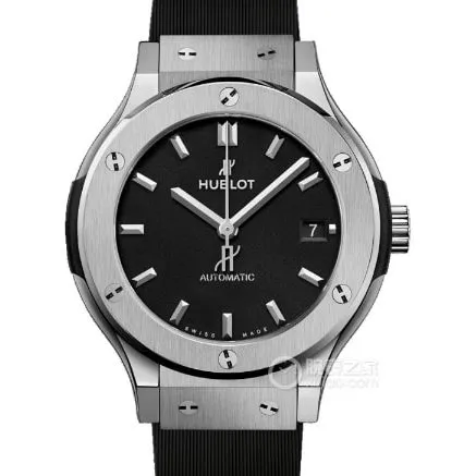 HB factory classic fusion Hublot1:1replica watch black dial rubber model 565.NX.1171.RXclasplive photos