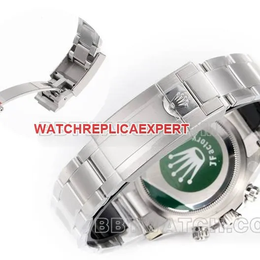 1:1replica watch JF factory RolexDaytonawhite dial4131 mechanical 40mm caseback live photo