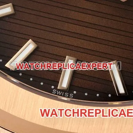 collectible watch NautilusDDF factory Patek Philippe brown plate leather bracelet5711braceletlive photos