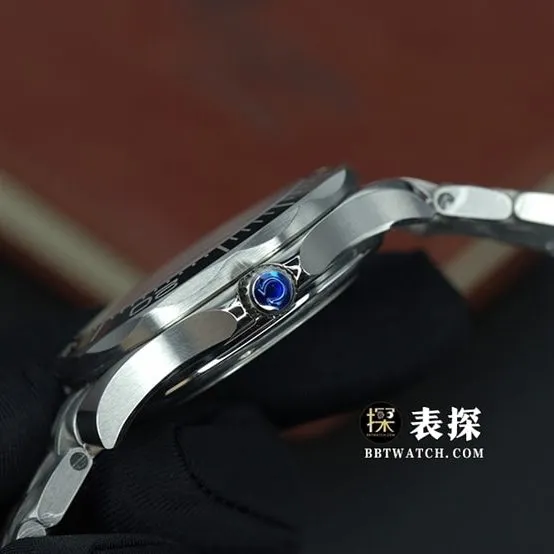 Original SeamasterOmega1:1replica watch black dialsteel bracelet model 212.30.41.20.01.003side live photo