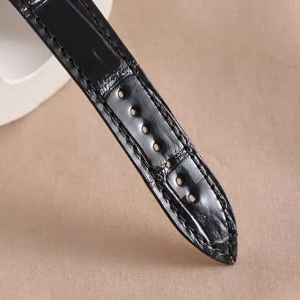 top-tier Franck Muller Long Island series quartz women's dial black belt watch front view