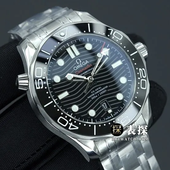 VS FactoryOmegaSeamaster 300m watch men's black dialsteel bracelet picture and price side live photo