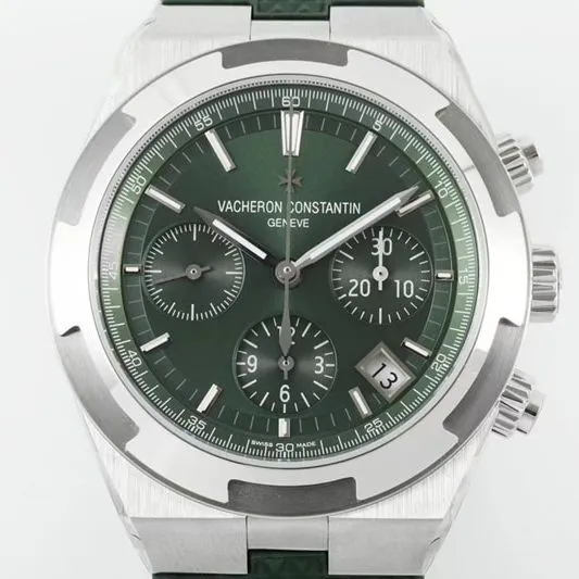 Vacheron Constantintop-tier watch green dial Zonghengsihai V3 upgraded version 41mmrubber straprose gold