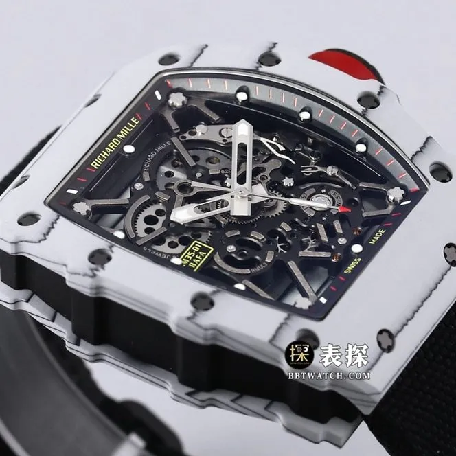 BBR RM 35-01Richard Mille1:1replica watch men's black dial black Velcro bracelet side live photo
