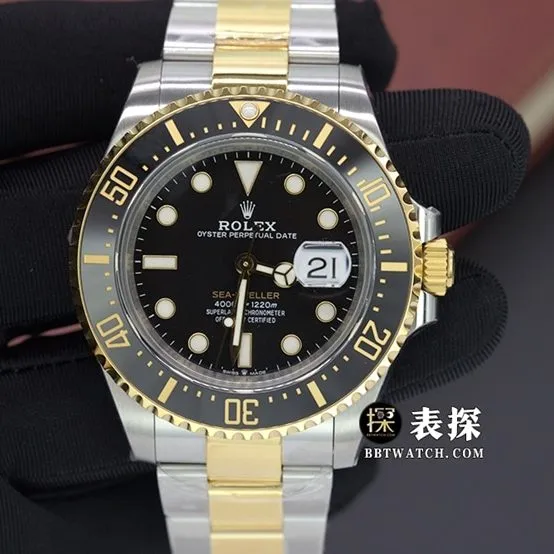 VS Factory Sea-Dweller Rolex1:1replica watch black dial gold steel bracelet model m126603-0001braceletlive photos