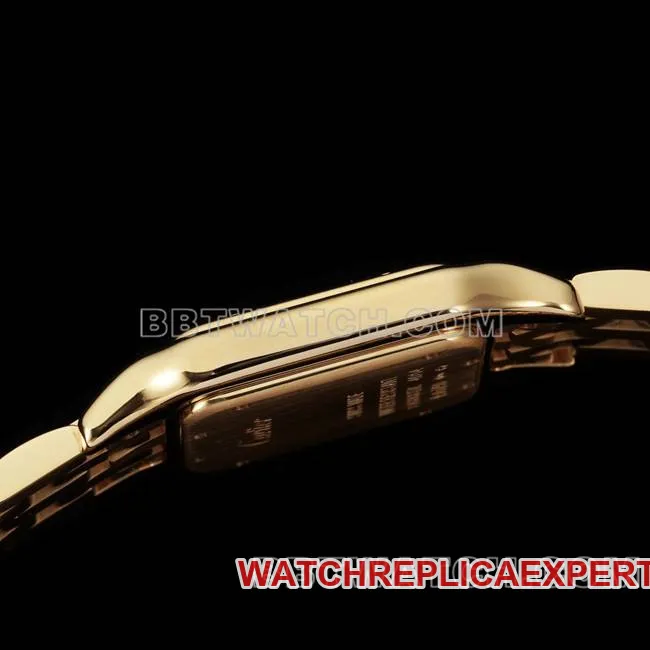 top-tier watch cheetah BBa factory Cartierwhite dialyellow goldsteel braceletquartzcaseback live photo