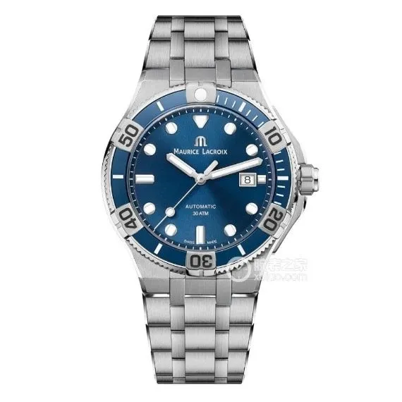 Maurice Lacroix top-tier 1:1high-quality replicablue dialsteel bracelet model AI6058side live photo
