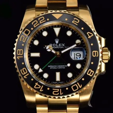 Side view of the full range of high-quality V9RolexGMT-MasterGMTblack dial watches from major manufacturers