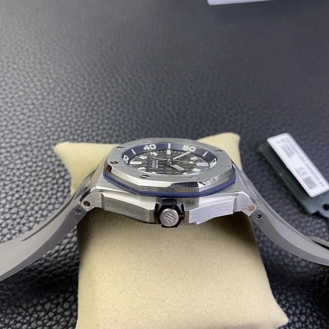 BF factory top-tier replicaAudemars Piguethigh-quality men's black dialrubber strap new automatic movement watch clasp picture