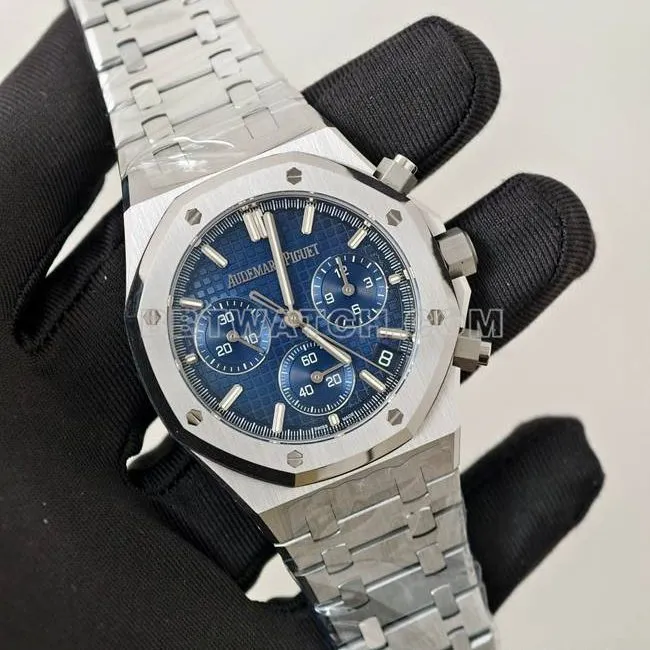 Watch: Royal Oak DDF Factory Audemars Piguet Blue Dial 4401 Mechanical 26240 Strap—Actual Photos