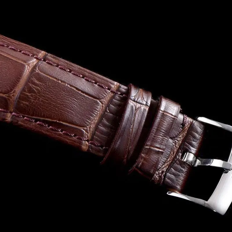 super cloneOmega watch disc flying business series men's mechanical ultra-thin watch brown bracelet track butterfly flying clasp picture
