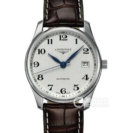 KY watchmaking traditional Longines1:1replica watch silver dial blue steel hands leather strap model L2.793.4.78.3 weight live photos