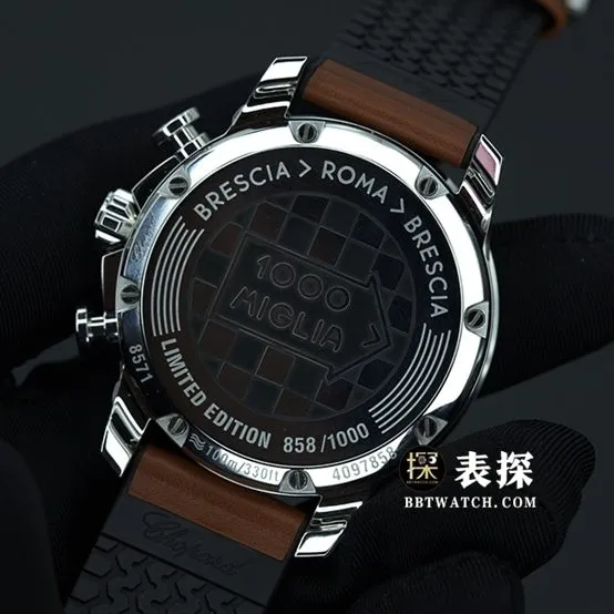 V7 factory Chopard racing super A watches men's dark gray panda disk rubber models pictures and price buckle real picture