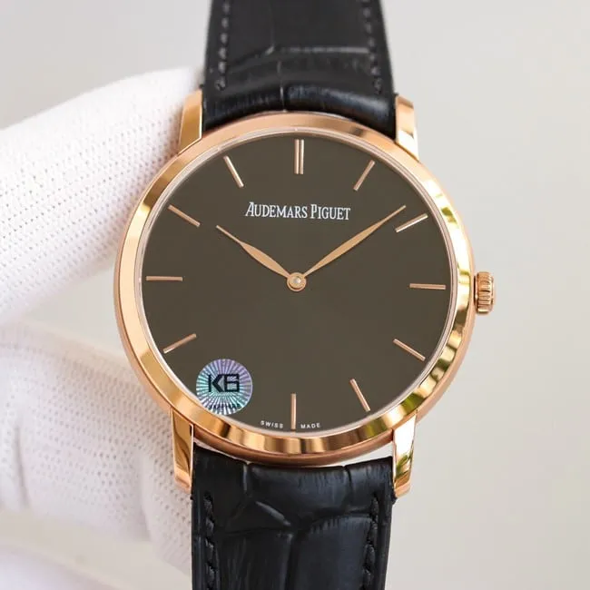 top-tier replicaAudemars PiguetJULES AUDEMARS series rose gold steel case side view