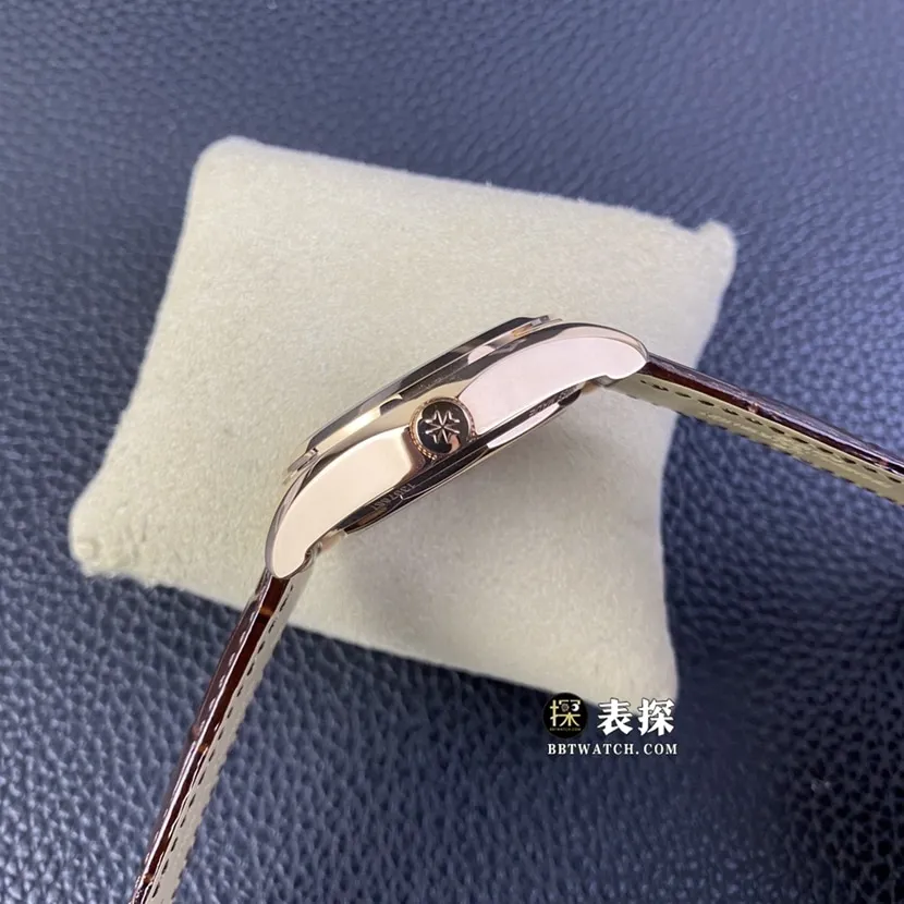 TFL factory Vacheron Constantin top-tier watch men's silver dialtourbillonleather strap picture and price caseback live photo