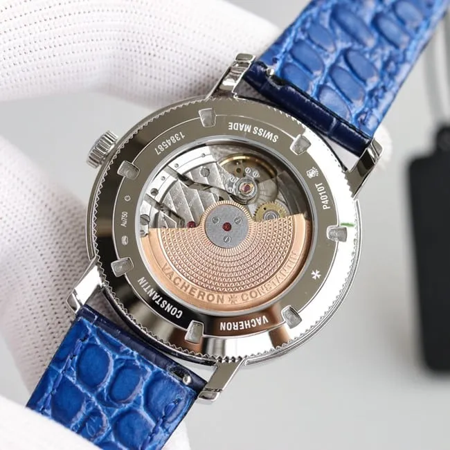 top-tier replicaVacheron Constantin limited collection series silver steel case front view