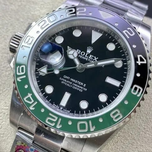 C factory top-tier replicaRolexGMT-MasterGMT Sprite circle men's mechanical watch movement picture