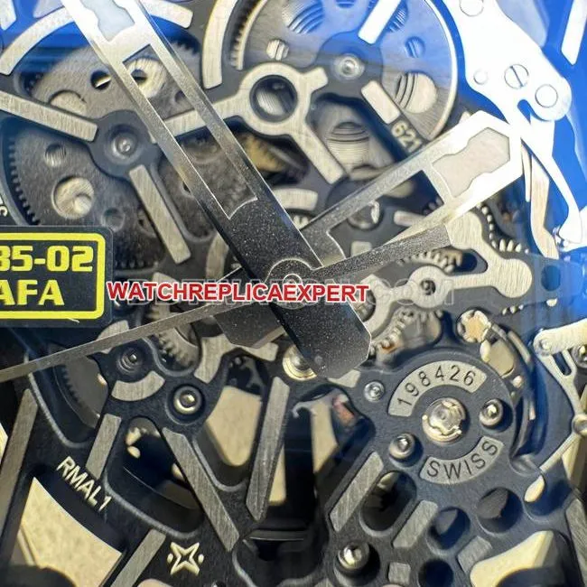 collectible watch APS factory Richard Mille carbon fiber red circle RM35-02front live photo